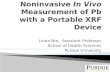 Noninvasive  In Vivo  Measurement of  Pb  with a Portable XRF Device