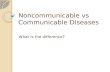 Noncommunicable vs  Communicable Diseases