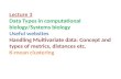 Lecture 3 Data  Types in computational biology/Systems biology Useful websites