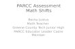 PARCC Assessment Math Shifts