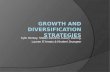 Growth and Diversification Strategies