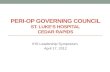 Peri -Op Governing Council St. Luke’s Hospital Cedar Rapids