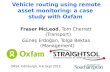 V ehicle routing using remote  asset monitoring: a case study with Oxfam