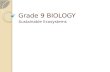 Grade 9 BIOLOGY