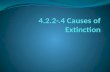 4.2.2-.4 Causes of Extinction