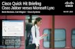 Cisco Quick Hit Briefing Cisco Jabber versus Microsoft  Lync