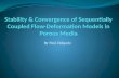 Stability & Convergence of Sequentially Coupled Flow-Deformation Models in Porous Media