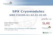 SPX Cryomodules WBS CD2DR-U1.02.01.03.05
