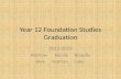 Year 12 Foundation Studies Graduation