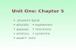 Unit One: Chapter 5