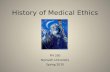 History of Medical Ethics
