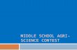 Middle School Agri-Science Contest