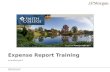 Expense Report Training