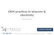 CRM practices in telecom & electricity