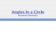 Angles in a  Circle Keystone Geometry