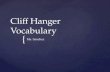Cliff Hanger Vocabulary