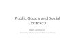 Public  Goods and Social Contracts