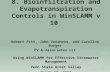 8. Bioinfiltration and Evapotranspiration Controls in  WinSLAMM v 10