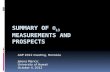 Summary of   13 Measurements and Prospects