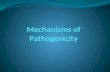 Mechanisms of Pathogenicity
