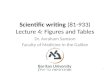 Scientific writing  (81-933) Lecture  4 : Figures and Tables