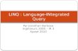 LINQ : Language-INtegrated Query
