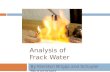 Analysis  of  Frack  Water