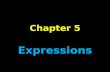 Chapter 5 Expressions