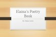 Elaina’s Poetry Book