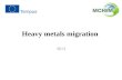 Heavy metals migration