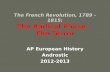 The French Revolution, 1789 - 1815: The Radical Phase -  The Terror