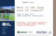What is the  True Cost of  Linpack ? James A. Ang , Ph.D. Sandia National Laboratories
