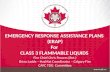 EMERGENCY RESPONSE ASSISTANCE PLANS  (ERAP) For  CLASS 3 FLAMMABLE LIQUIDS