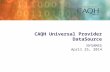 CAQH Universal Provider  DataSource