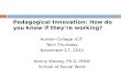 Pedagogical Innovation: How do you know if they’re working? Hunter College ICIT  Tech Thursday