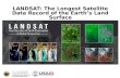 LANDSAT: The  L ongest  S atellite  D ata  R ecord  of the Earth’s  Land Surface