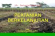 Mk.   Pertanian Berlanjut PERTANIAN BERKELANJUTAN Oleh : Smno.agroekotek.fpub.agst2013