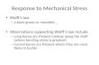Response to Mechanical Stress