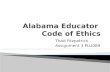 Alabama Educator  Code of Ethics