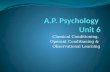 A.P. Psychology  Unit 6