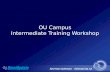 OU Campus Intermediate Training Workshop