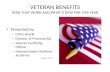 VETERAN BENEFITS HOW THEY WORK AND WHAT’S NEW FOR THIS YEAR