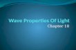 Wave Properties Of Light
