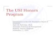 The USI Honors Program