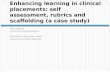 Enhancing learning in clinical placements: self assessment, rubrics and scaffolding (a case study)
