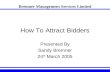 How To Attract Bidders