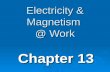 Electricity & Magnetism  @ Work