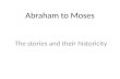Abraham to Moses