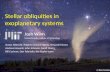 Stellar obliquities in  exoplanetary  systems