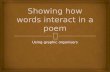 Showing how words interact in a poem